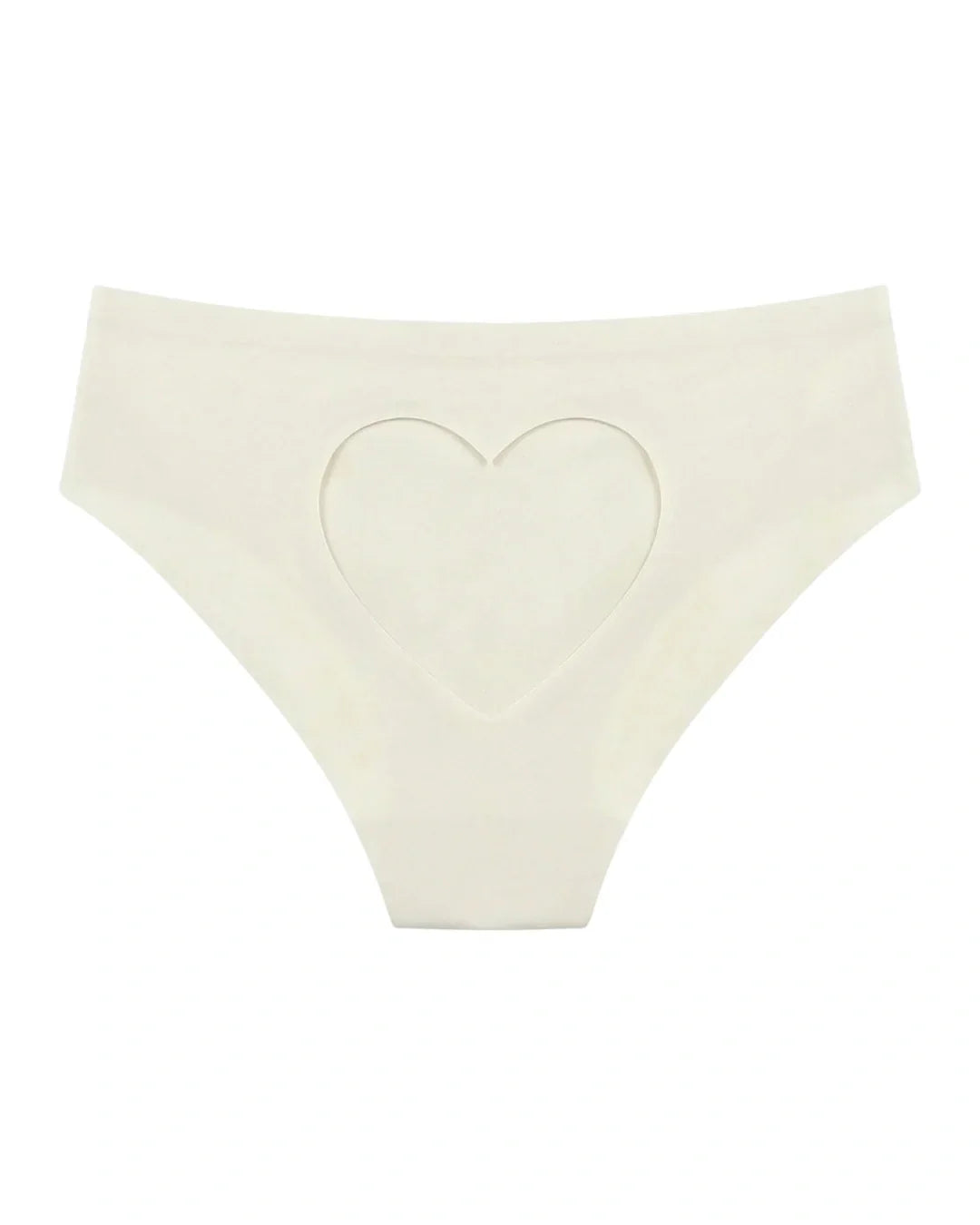 Seamless Bikini Panty - Blush Heart - Off white