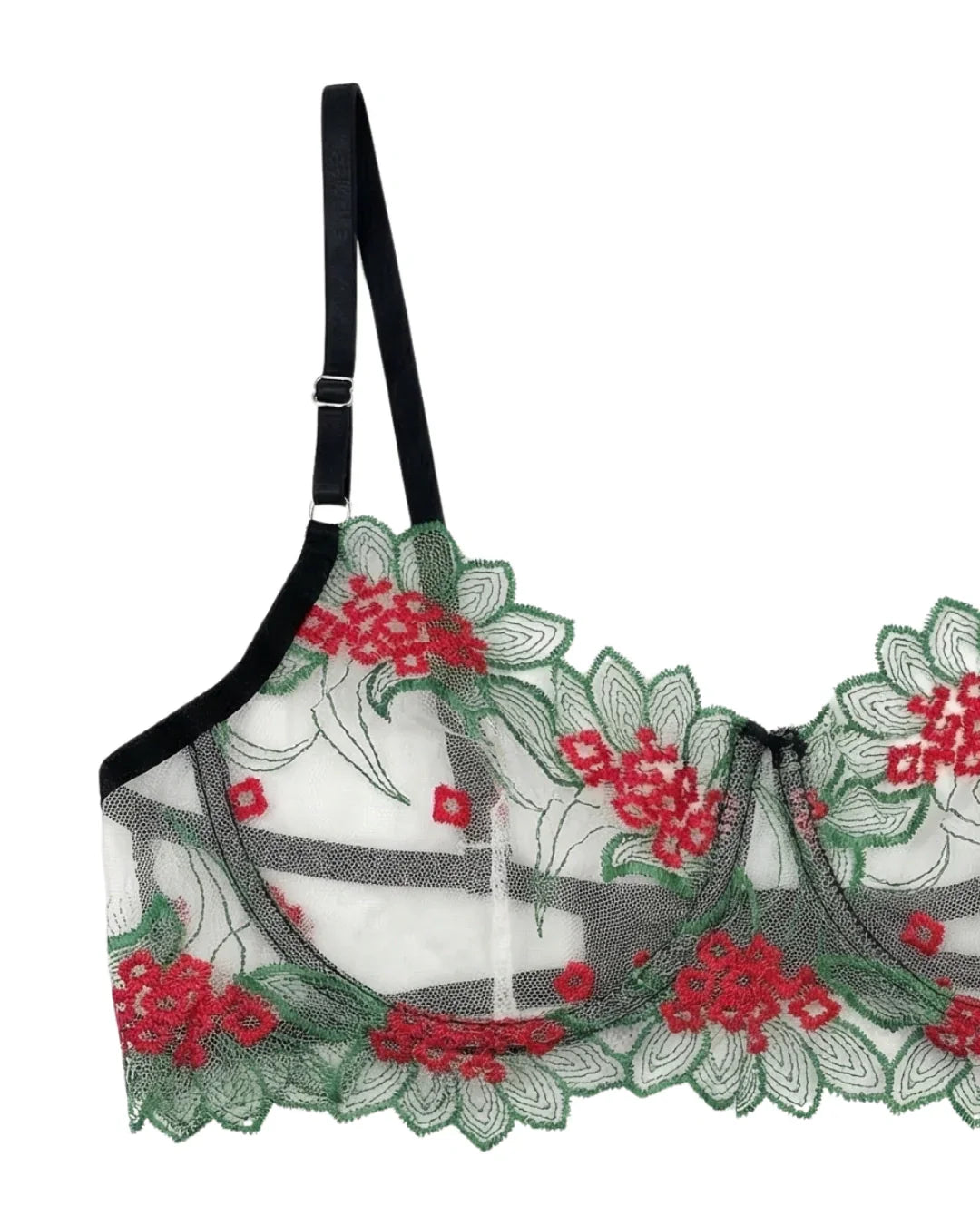 Non Padded Bra Set - Verdelle - Green