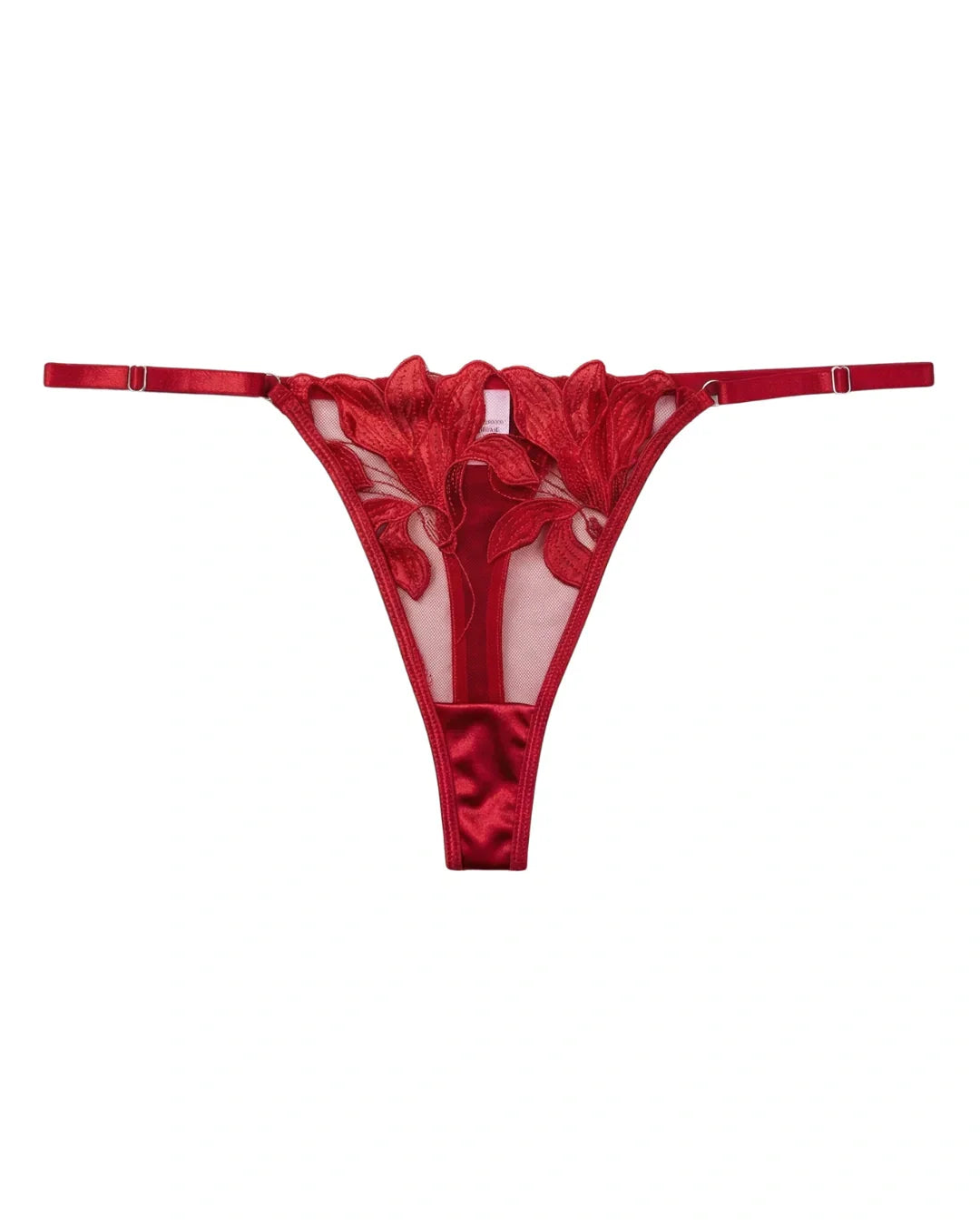 Non Padded Bra Set - Petal Luxe - Red