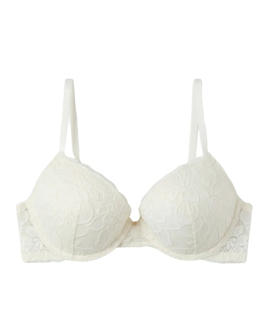 Padded Bra Set - Elviora - Off White