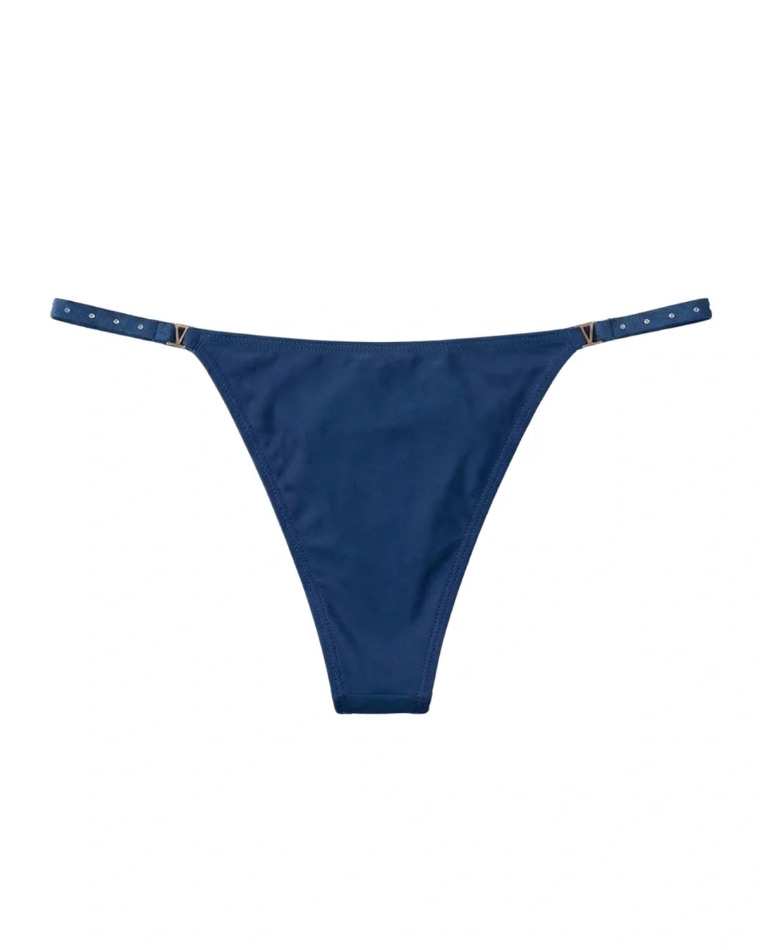 Thong Panty - Noir Strap - Blue