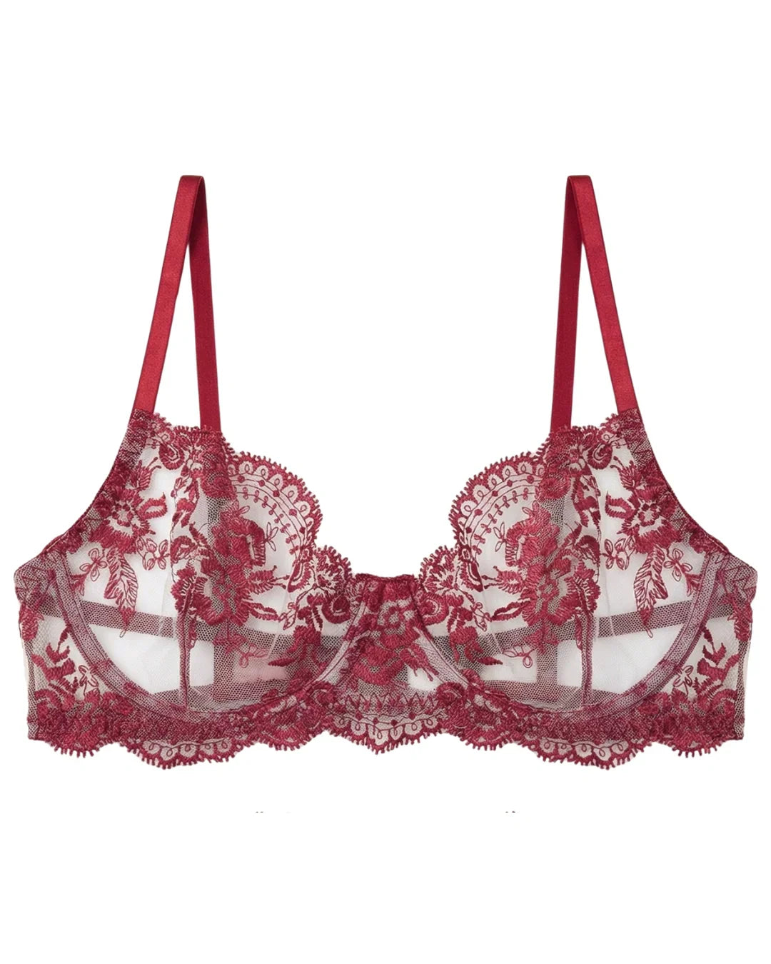 Non Padded Bra Set - Truffle - Maroon