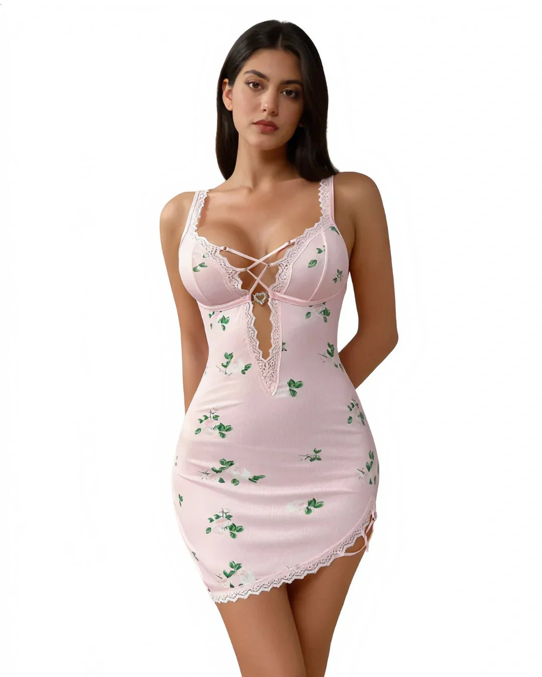 Babydoll Lingerie  -  Wisteria - Pink
