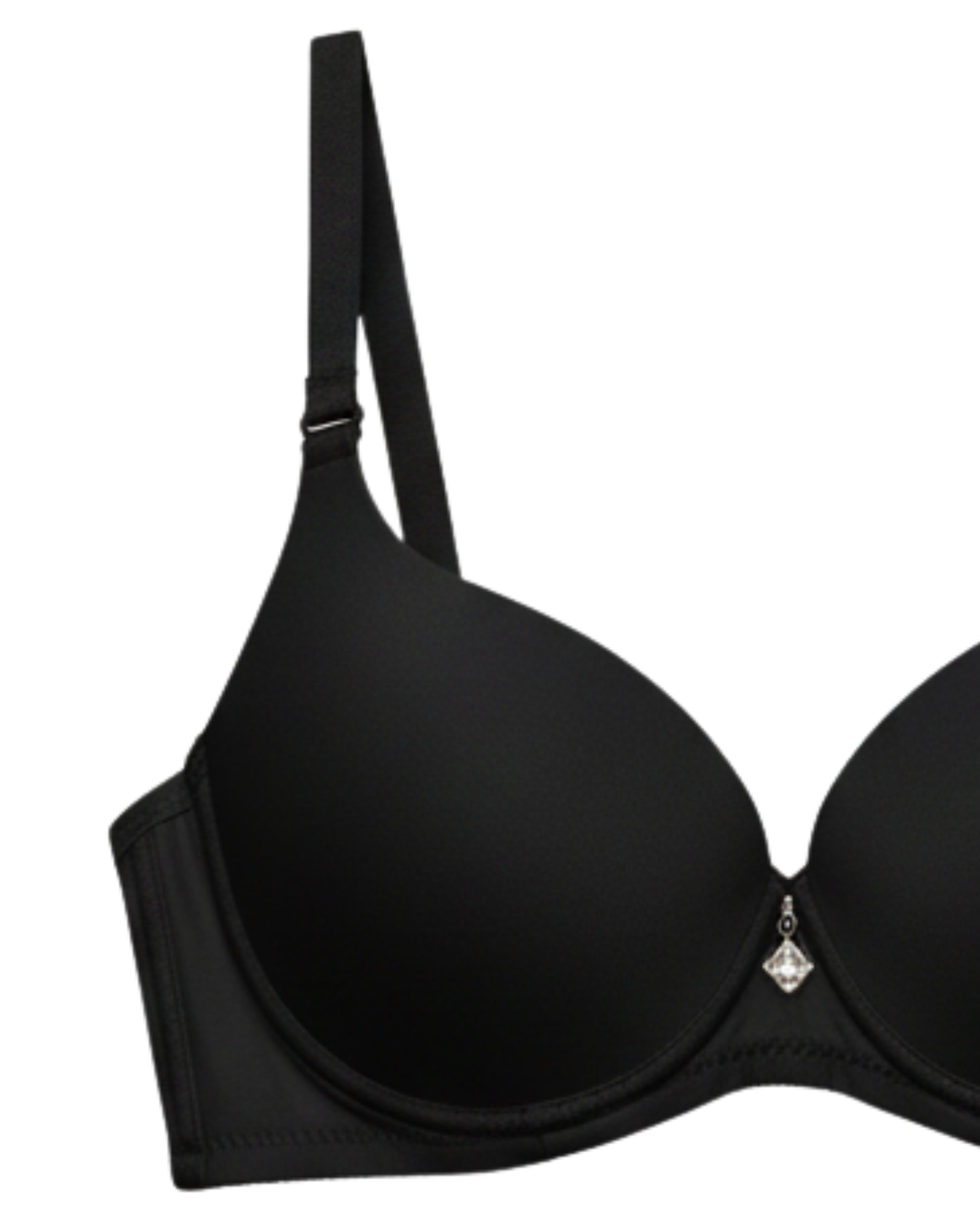 Padded T-Shirt Bra -Smooth Lift - Black