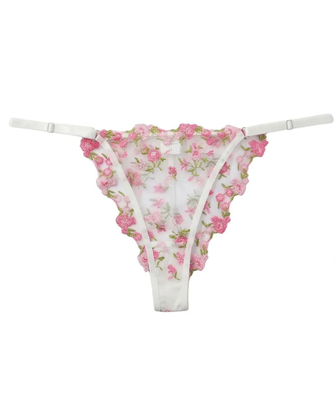 Non Padded Bra Set - Noir Rose - Pink