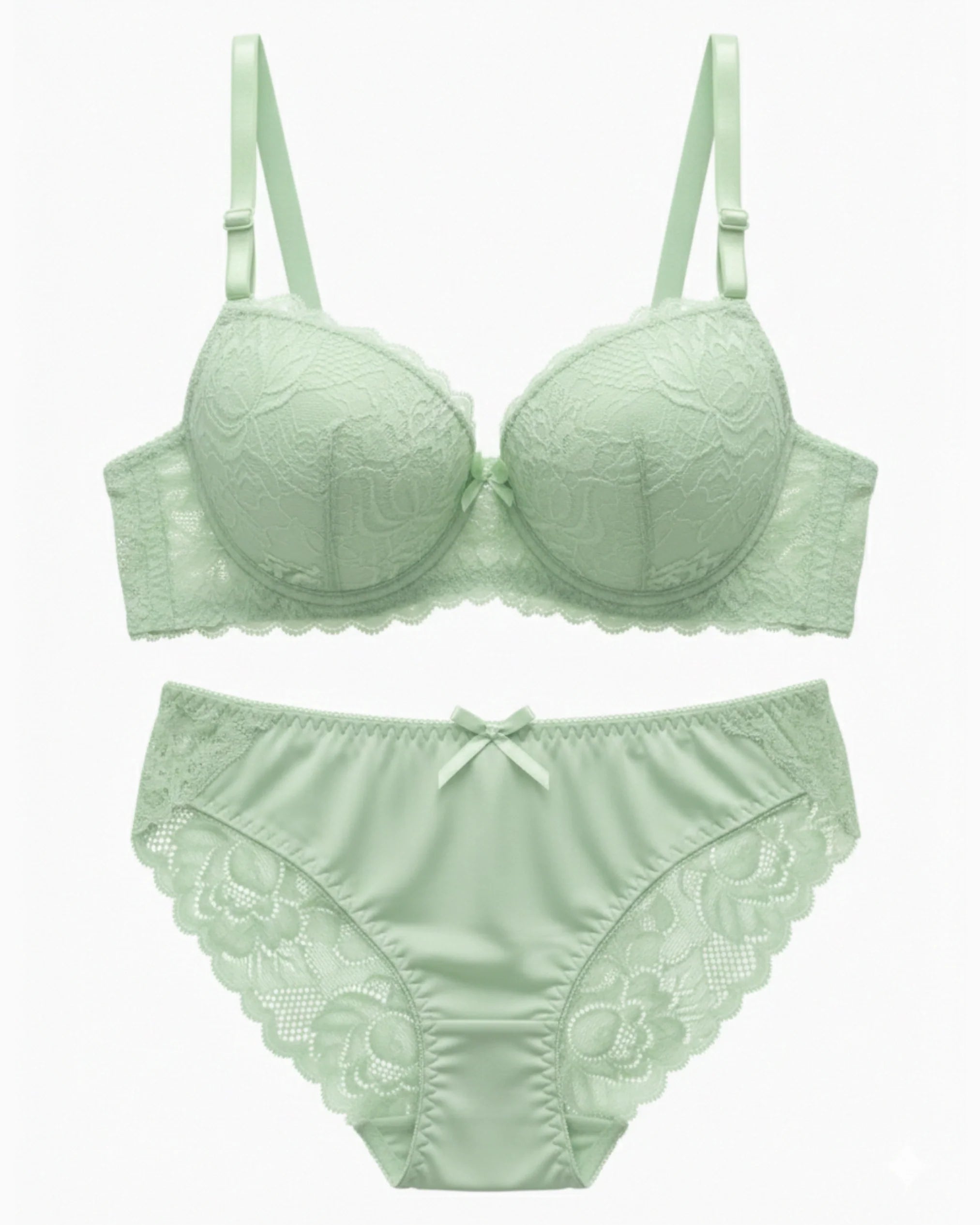 Padded Bra Set -  Embro - Green
