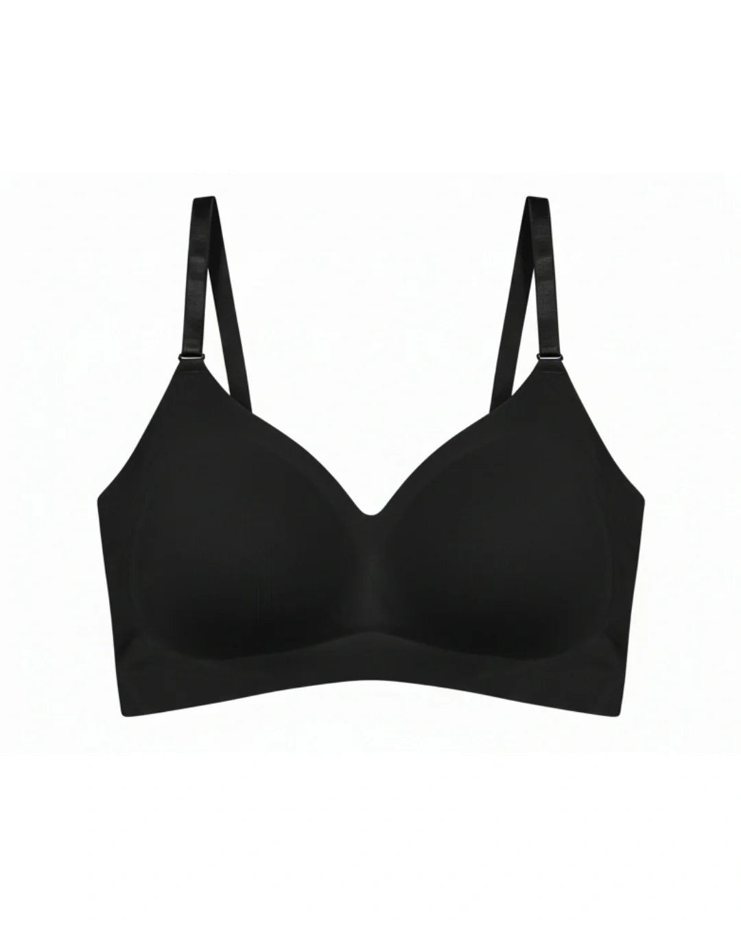Padded Seamless Easy Comfort Bra - Black