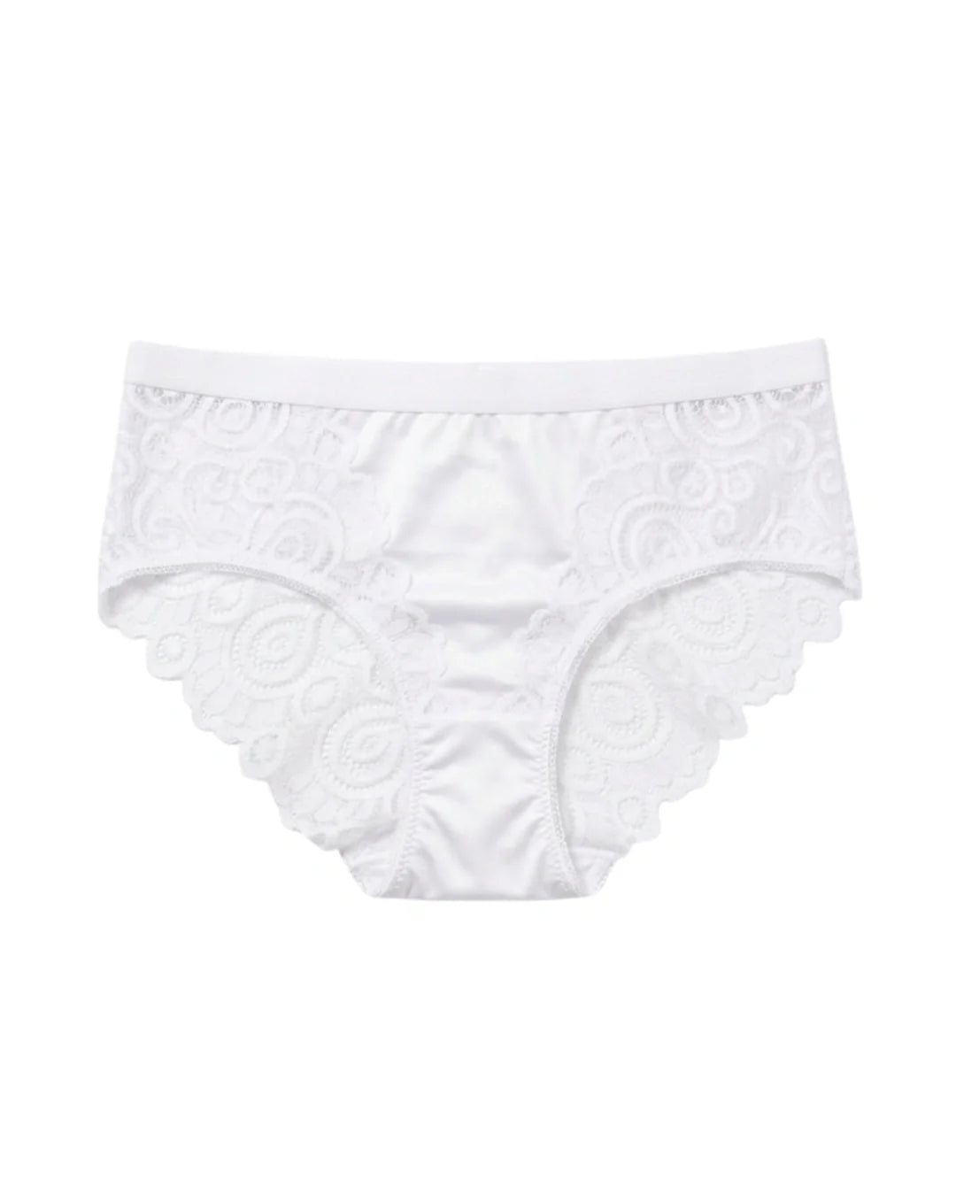 Brief Panty - Crimson Charm - White