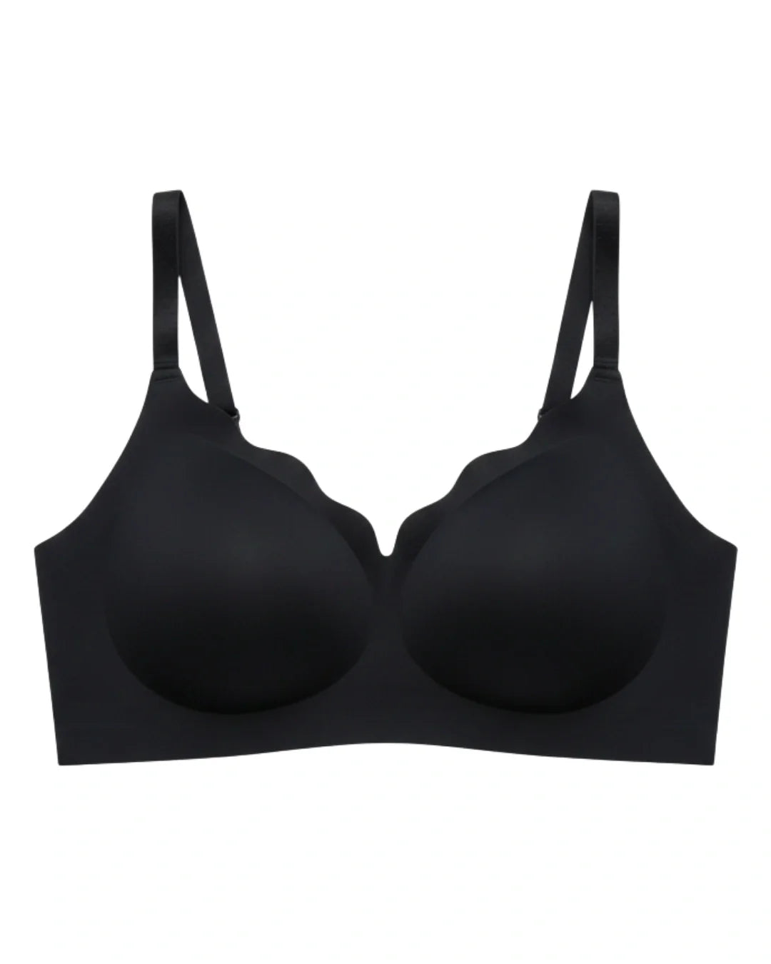 Seamless Padded Bra - Amorva - Black