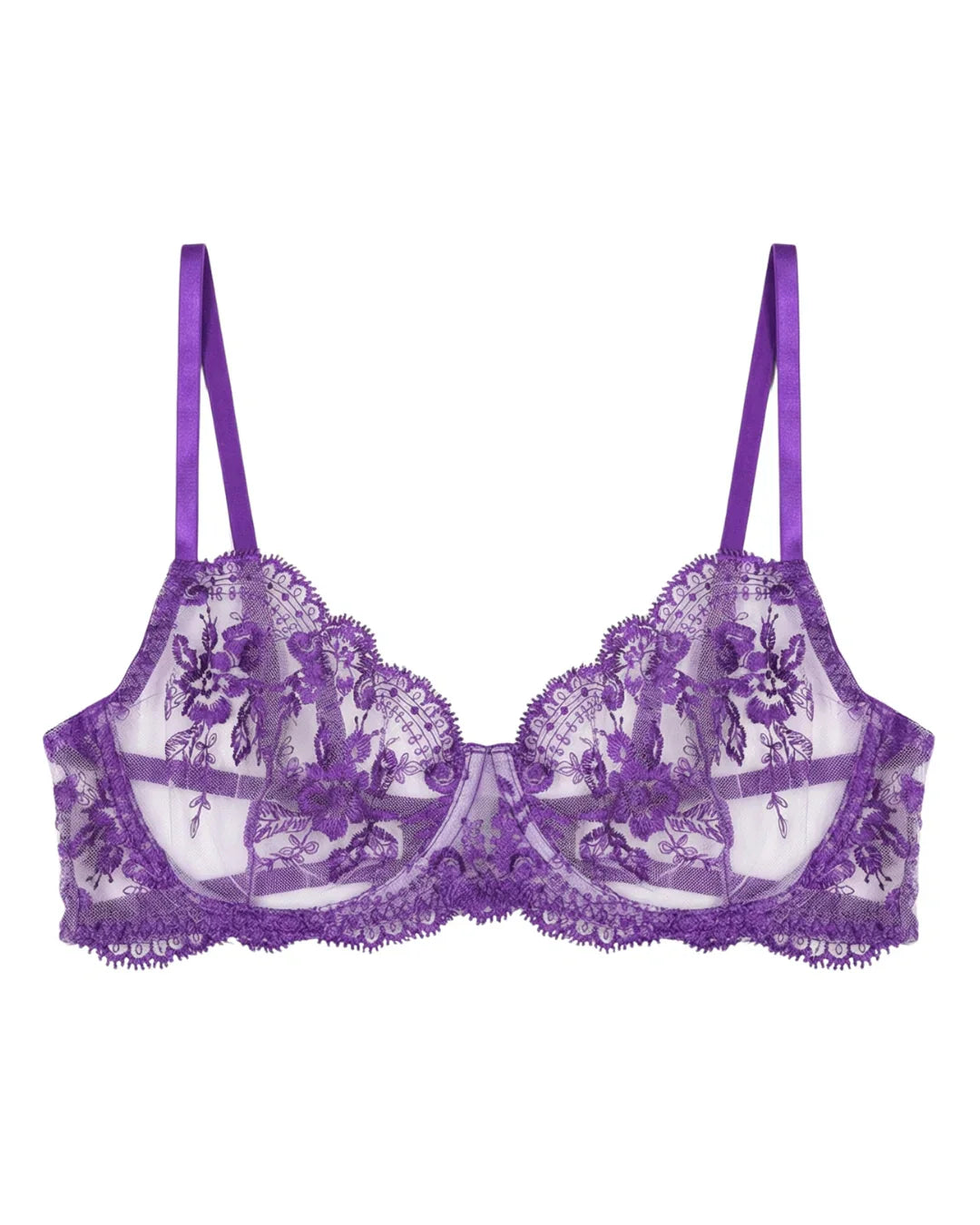 Non Padded Bra Set - Truffle - Purple