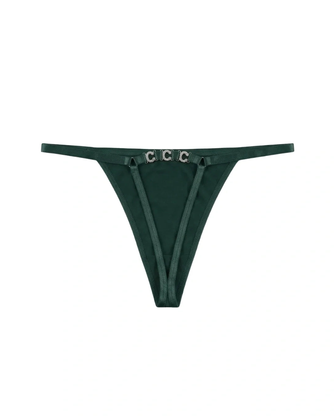 Thong Panty - Luxe Chain - Green