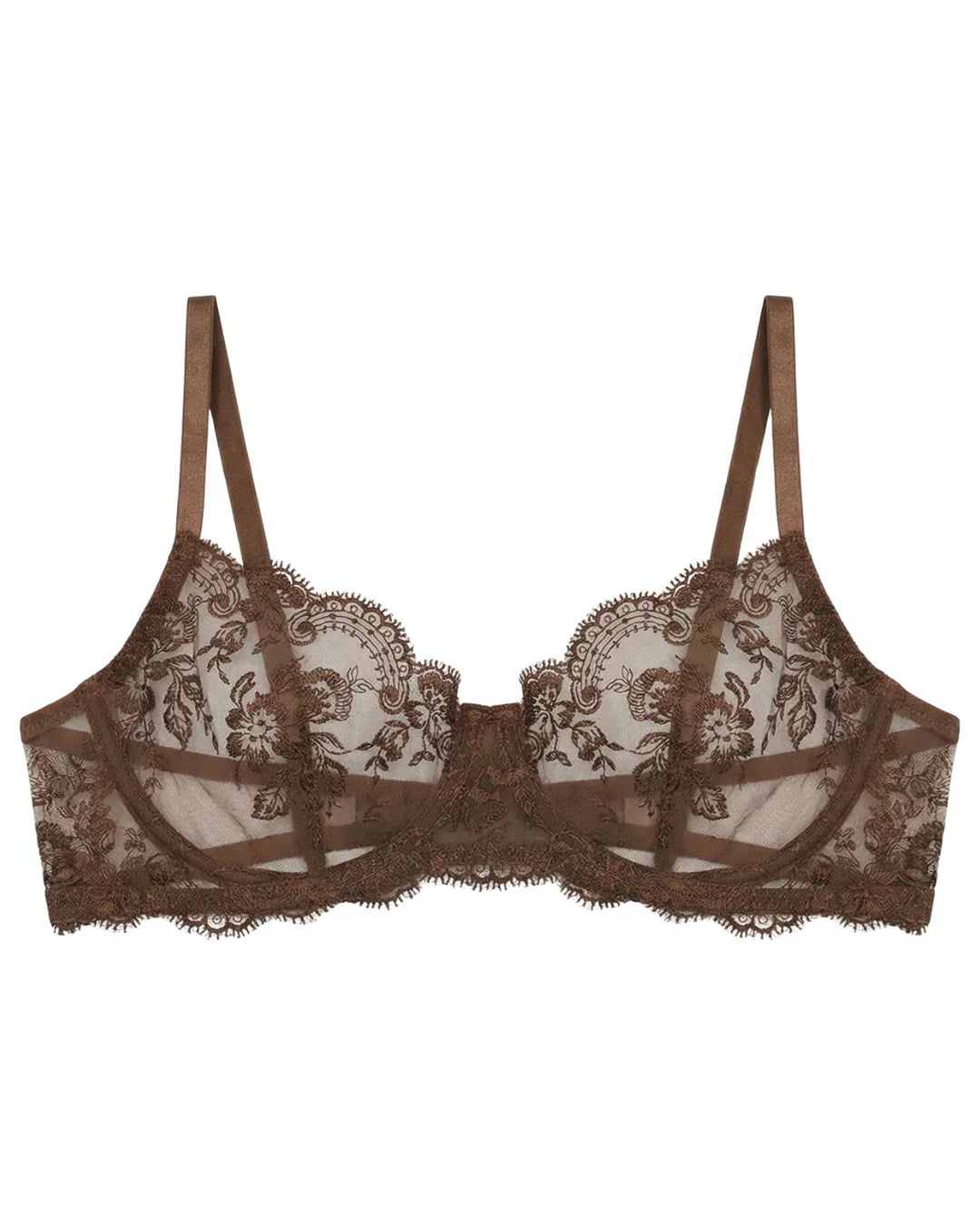 Non Padded Bra Set - Truffle - Brown