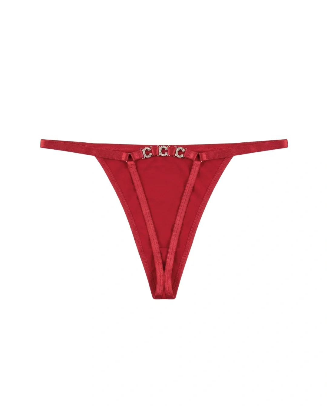 Thong Panty - Luxe Chain - Maroon