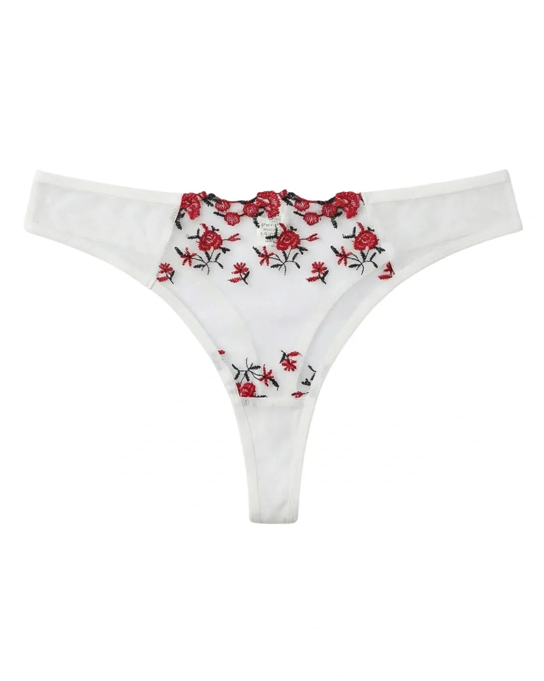 Non Padded Bra Set - Blush Veil - White
