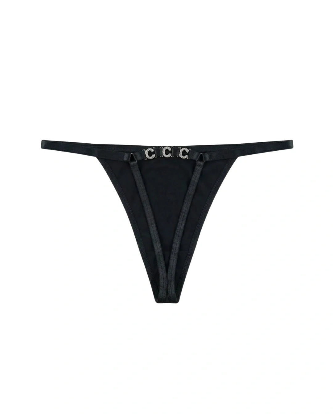 Thong Panty - Luxe Chain - Black