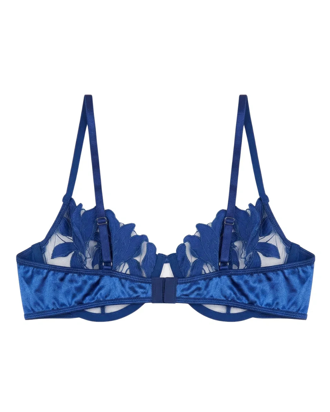 Non Padded Bra Set - Roselle Bloom - Blue
