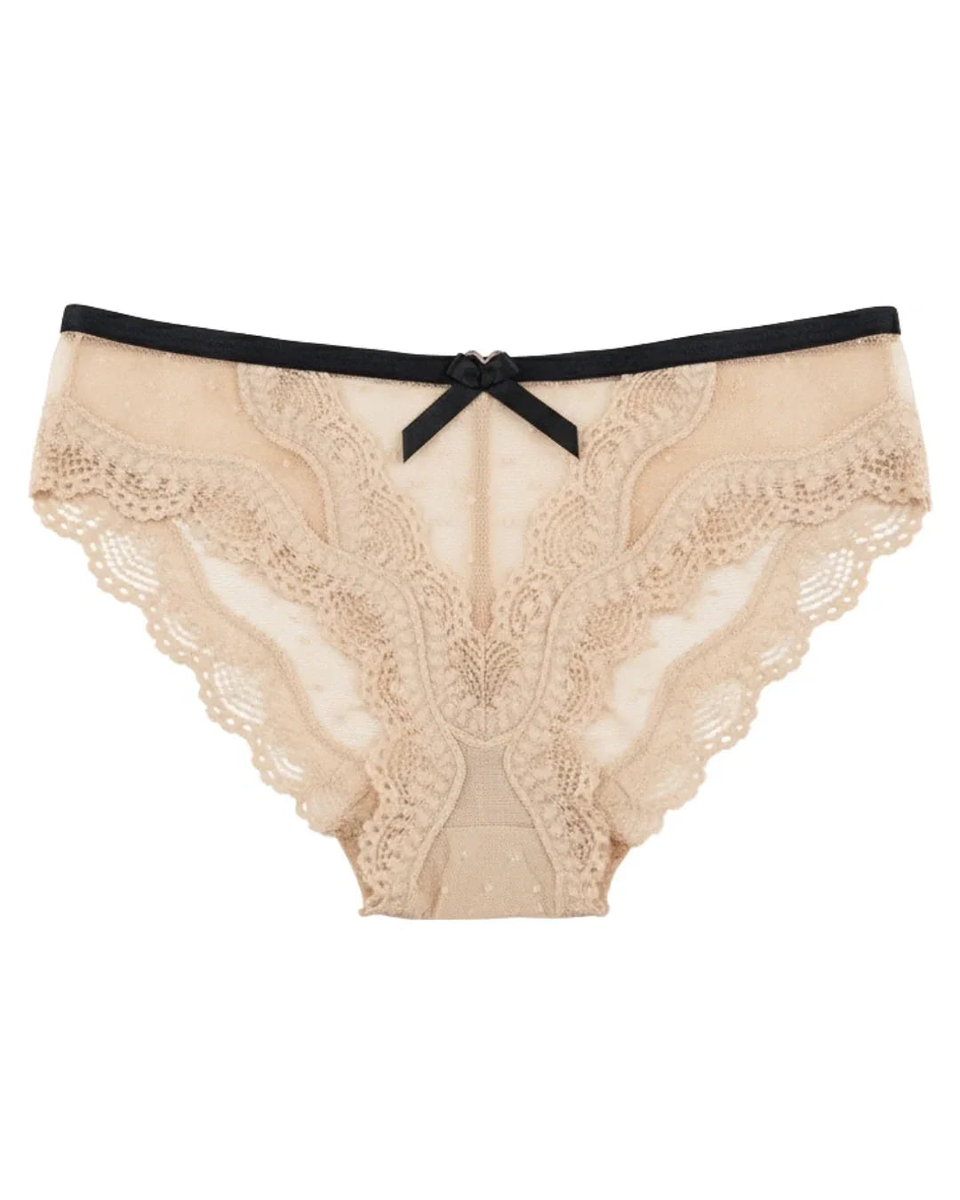 Brief Panty - Lace Dot - Skin
