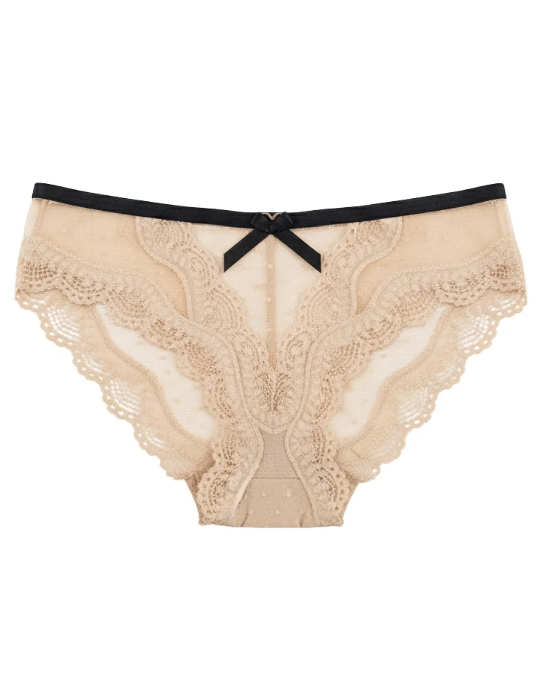 Brief Panty - Lace Dot - Skin