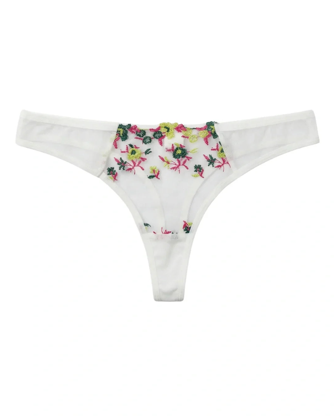 Non Padded Bra Set - Rosy Aura - White