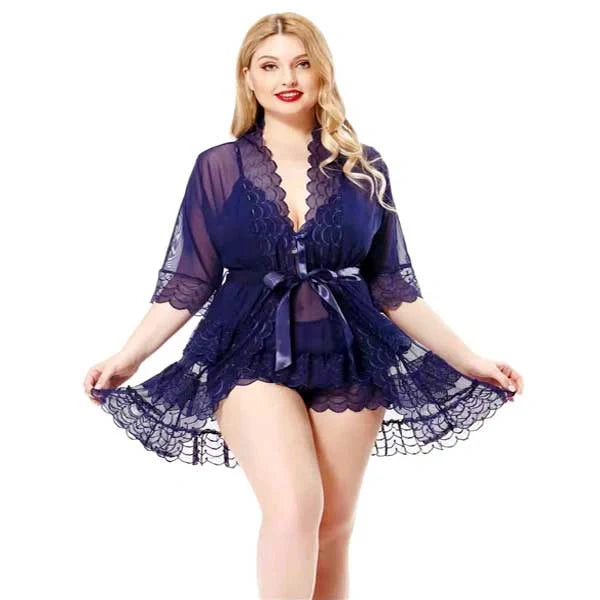 Gown Set - Noirielle - Blue