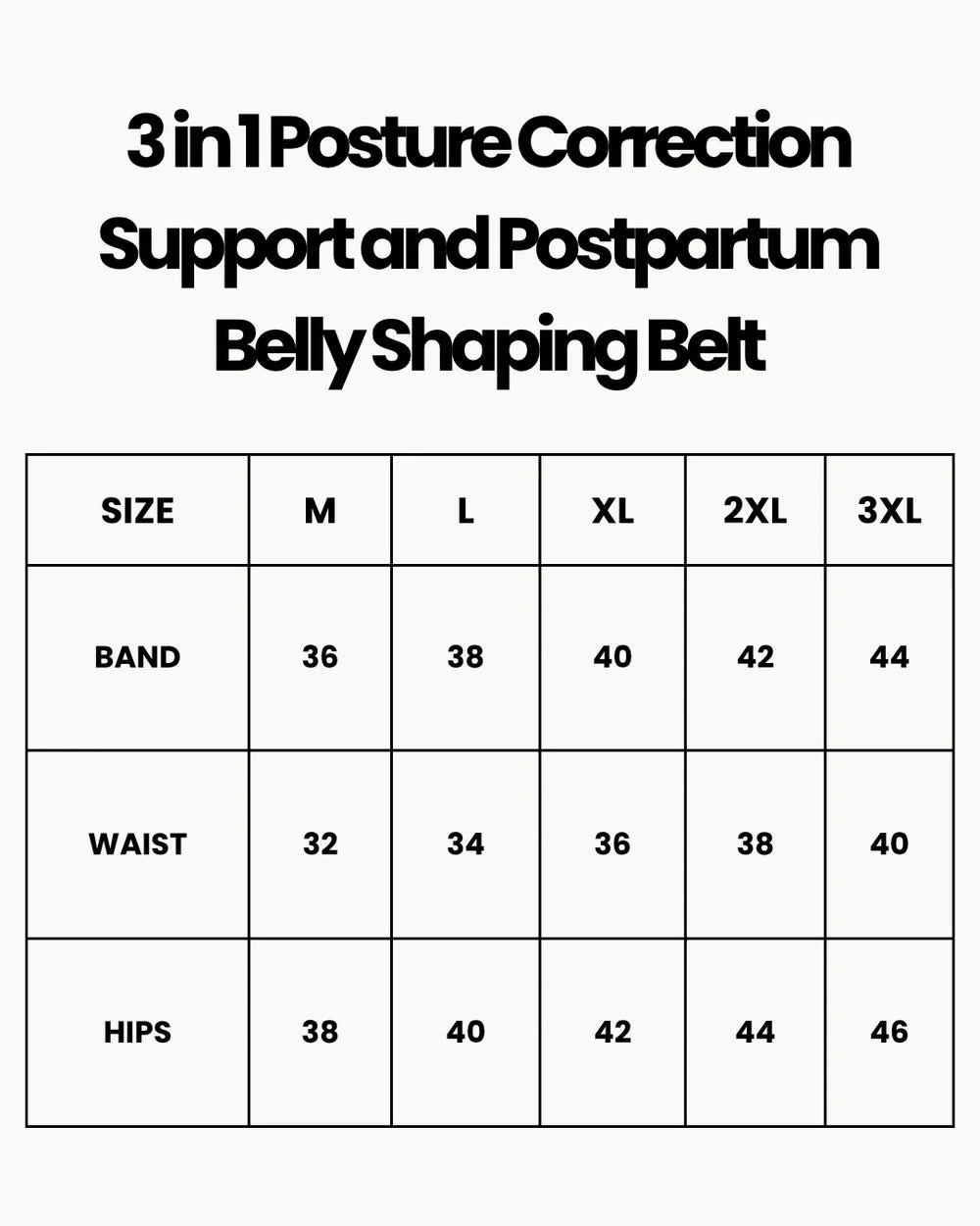 3 in 1 Posture Correction Support and Postpartum Belly Shaping Belt