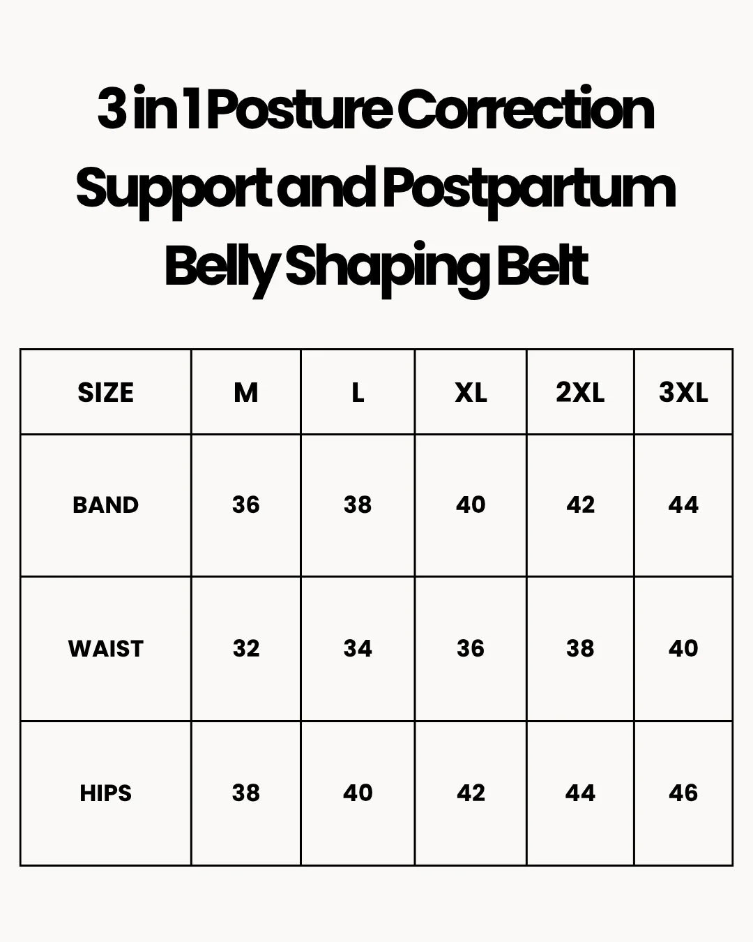 3 in 1 Posture Correction Support and Postpartum Belly Shaping Belt