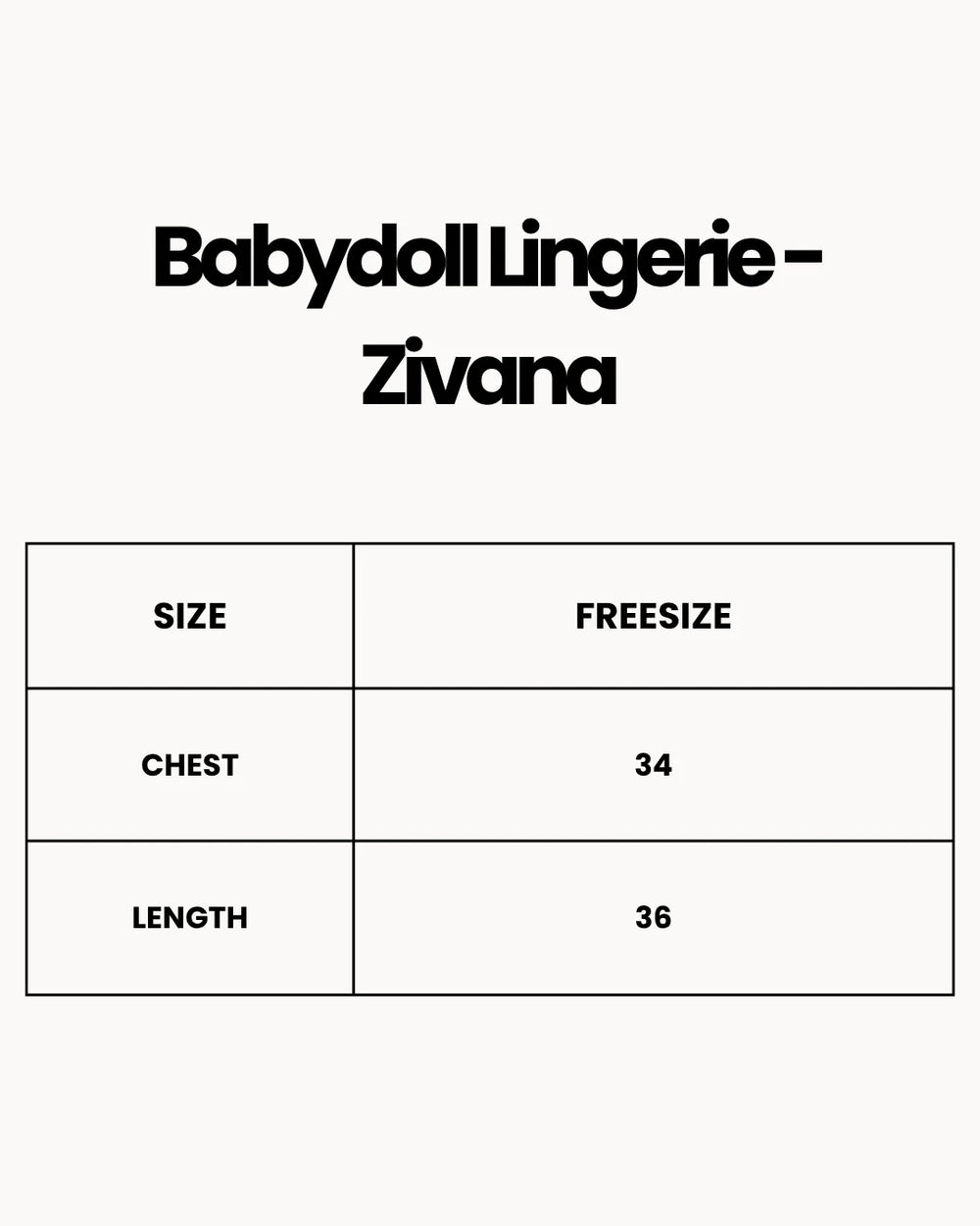 Babydoll Lingerie - Zivana