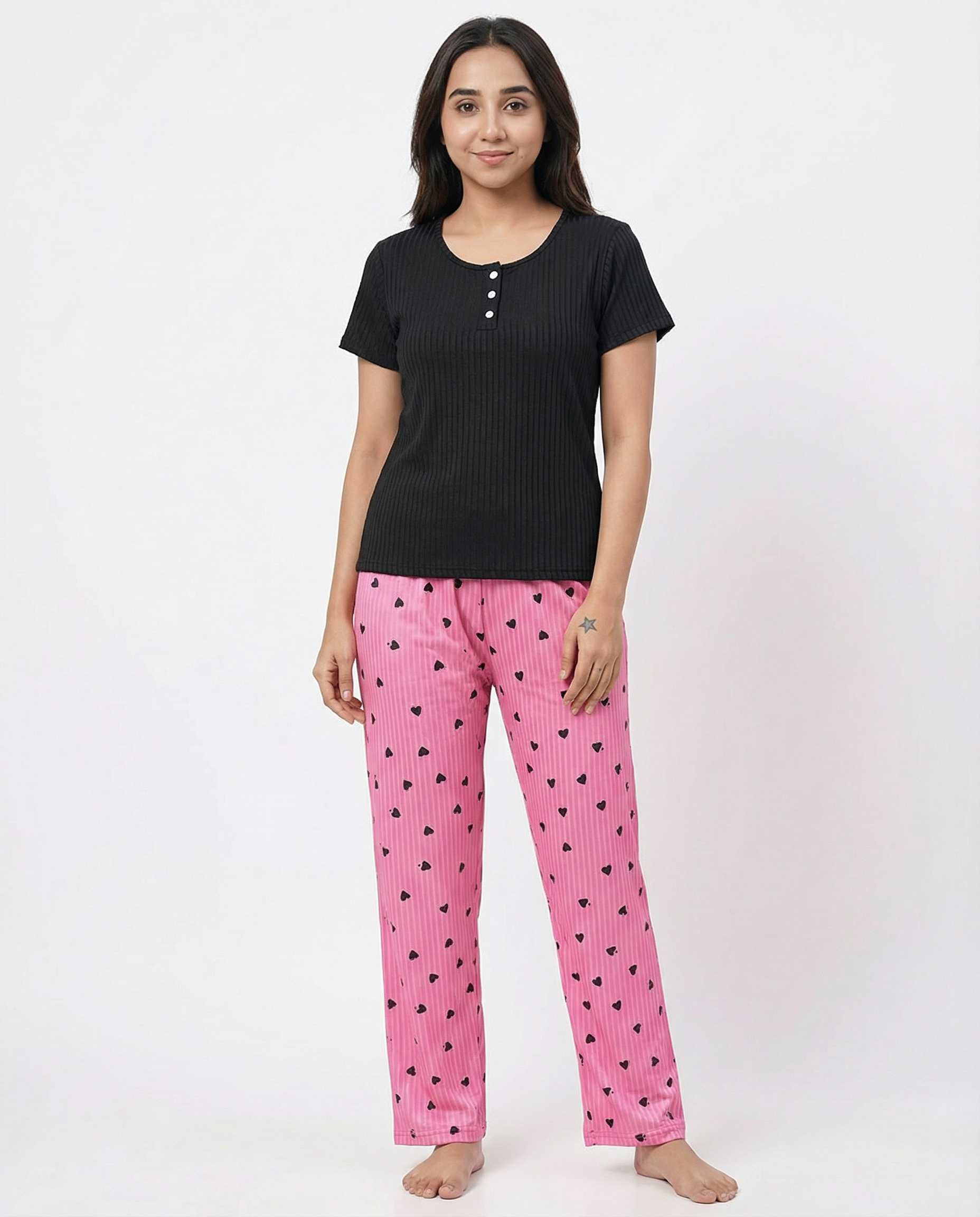 Cotton PJ Set - Heart Felt