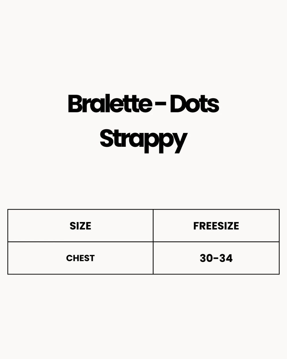 Bralette - Dots Strappy White