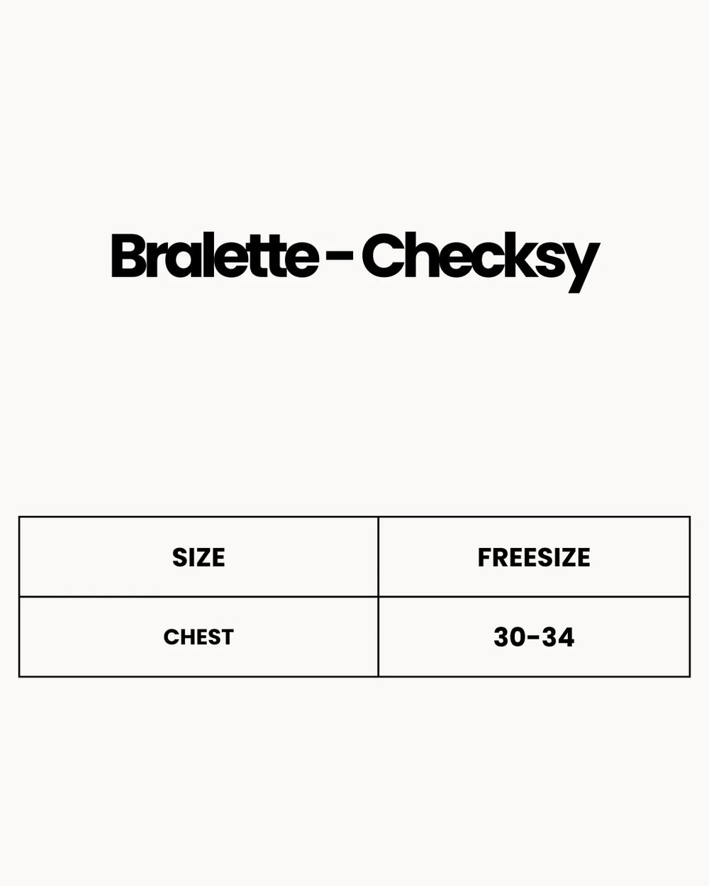 Bralette - Checksy