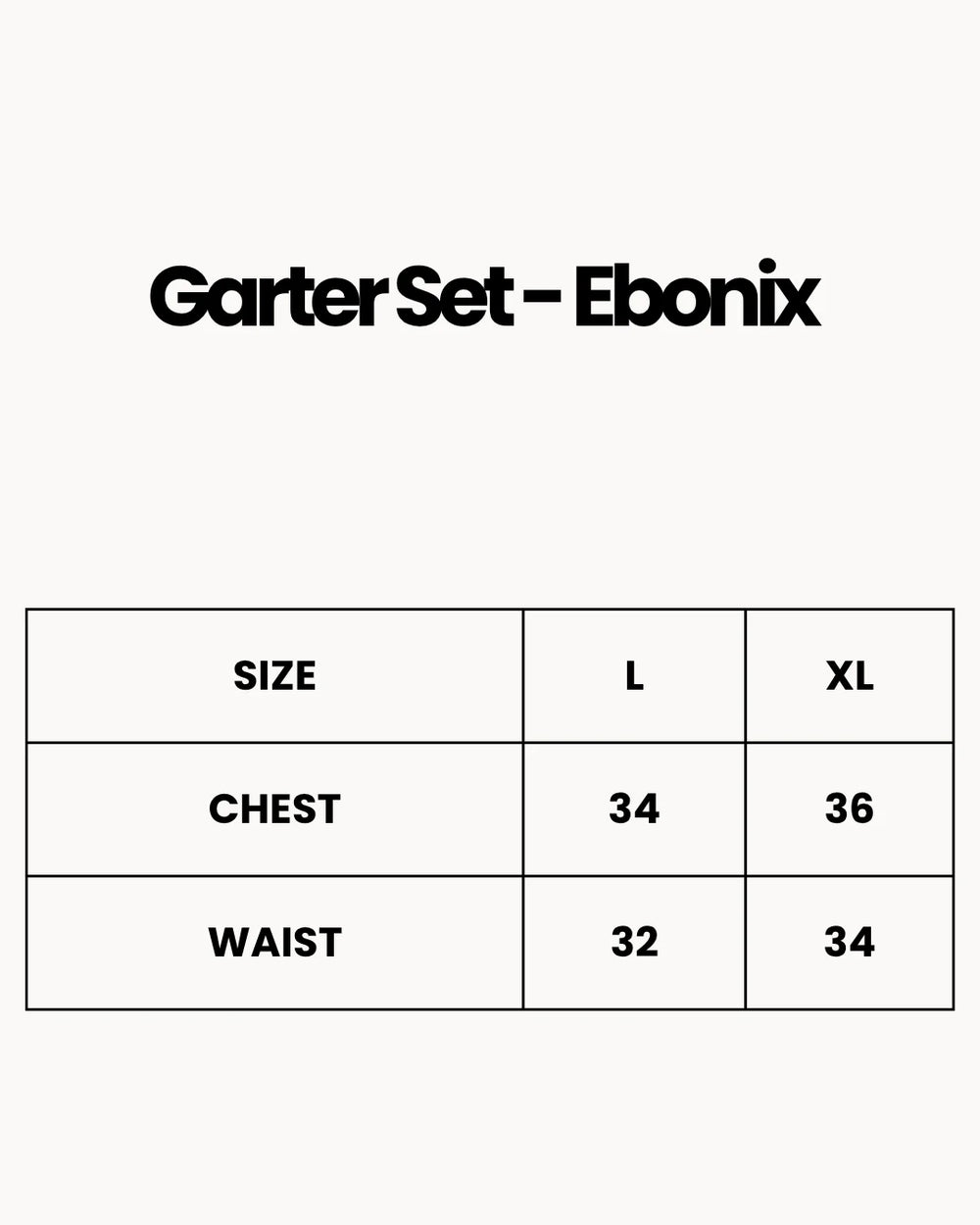 Garter Set - Ebonix - Black