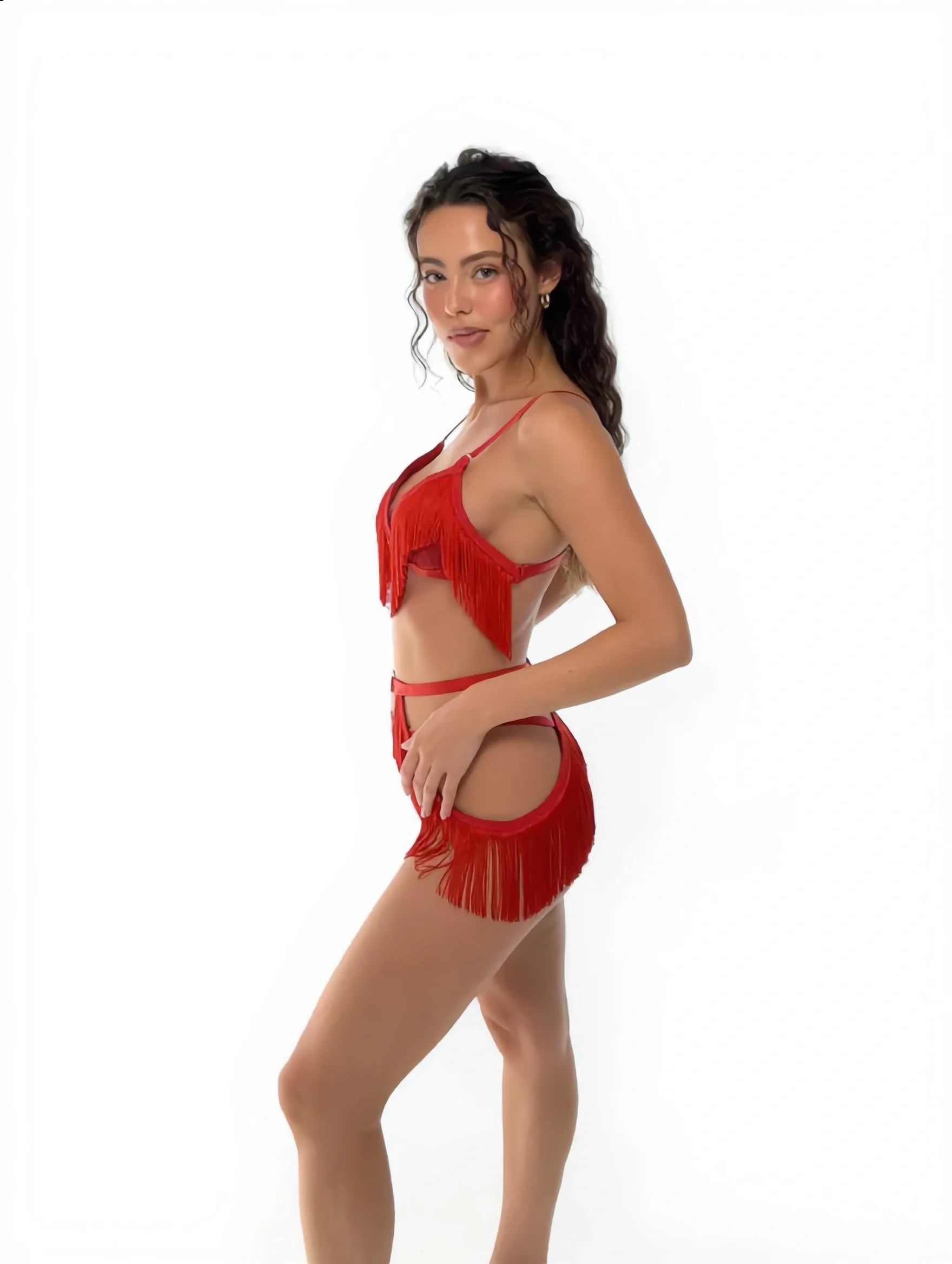 Garter Set - Sovira - Red