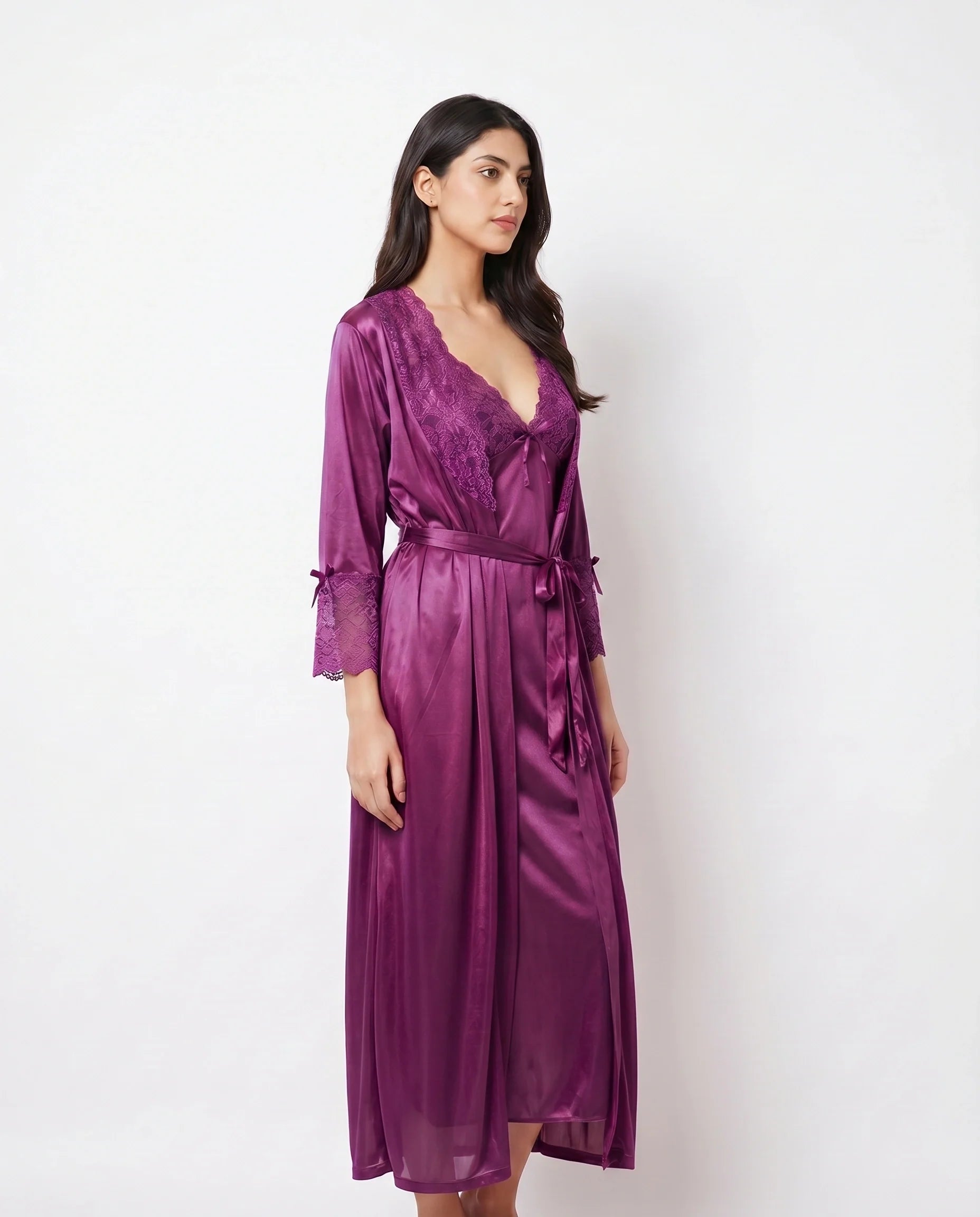 Gown Set - Orvella - Purple