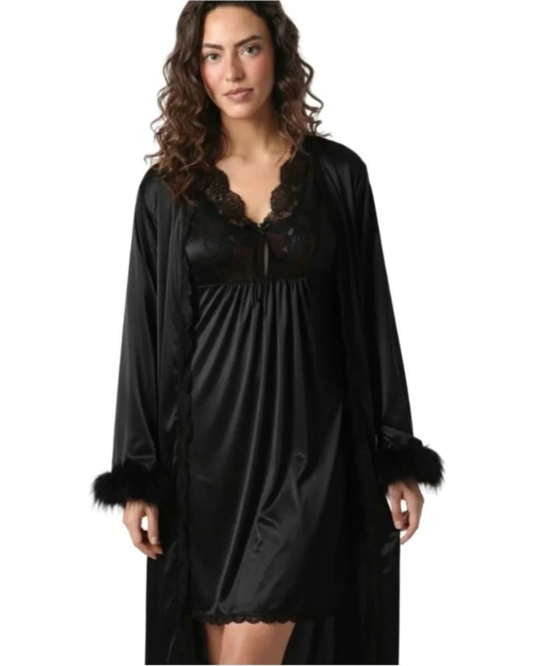 Gown Set - Rivya - Black