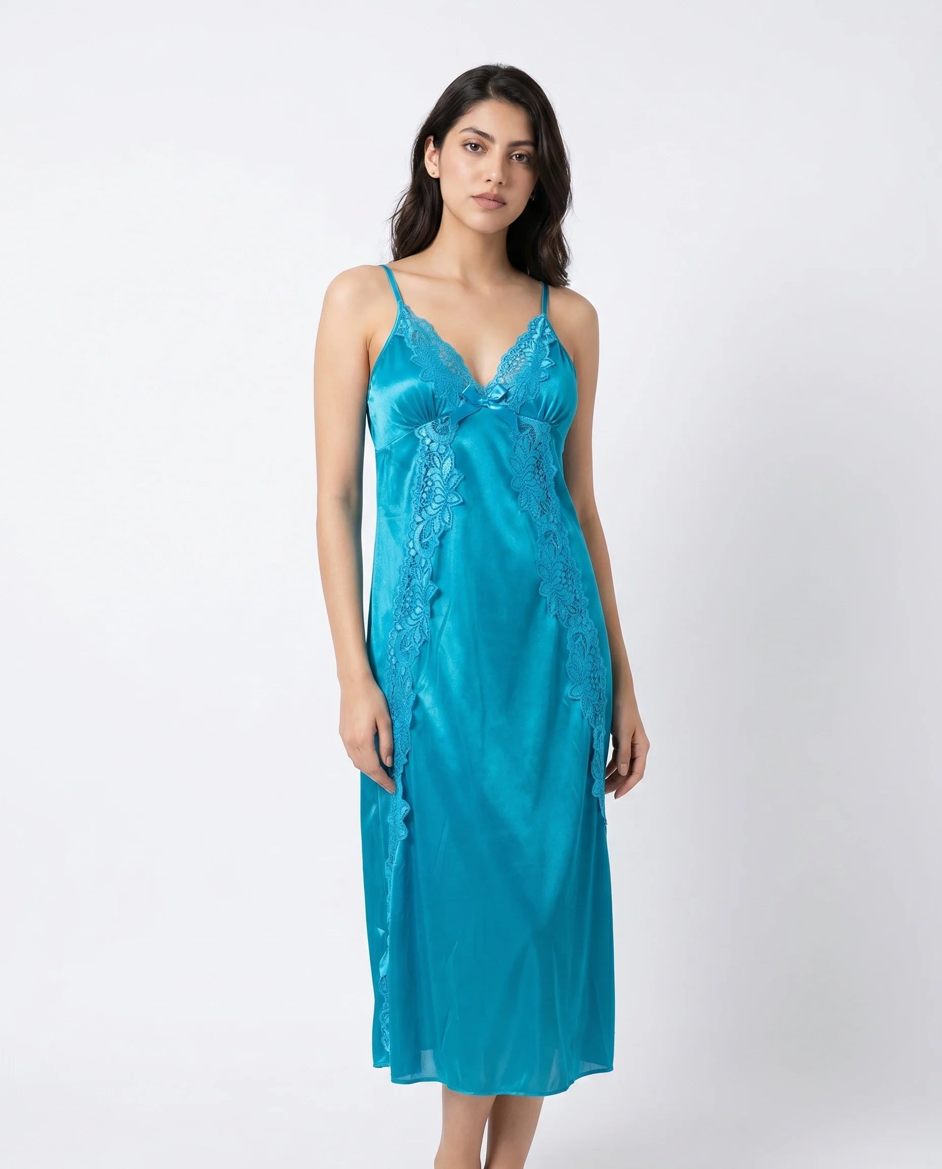 Gown Set - Valmira - Aqua