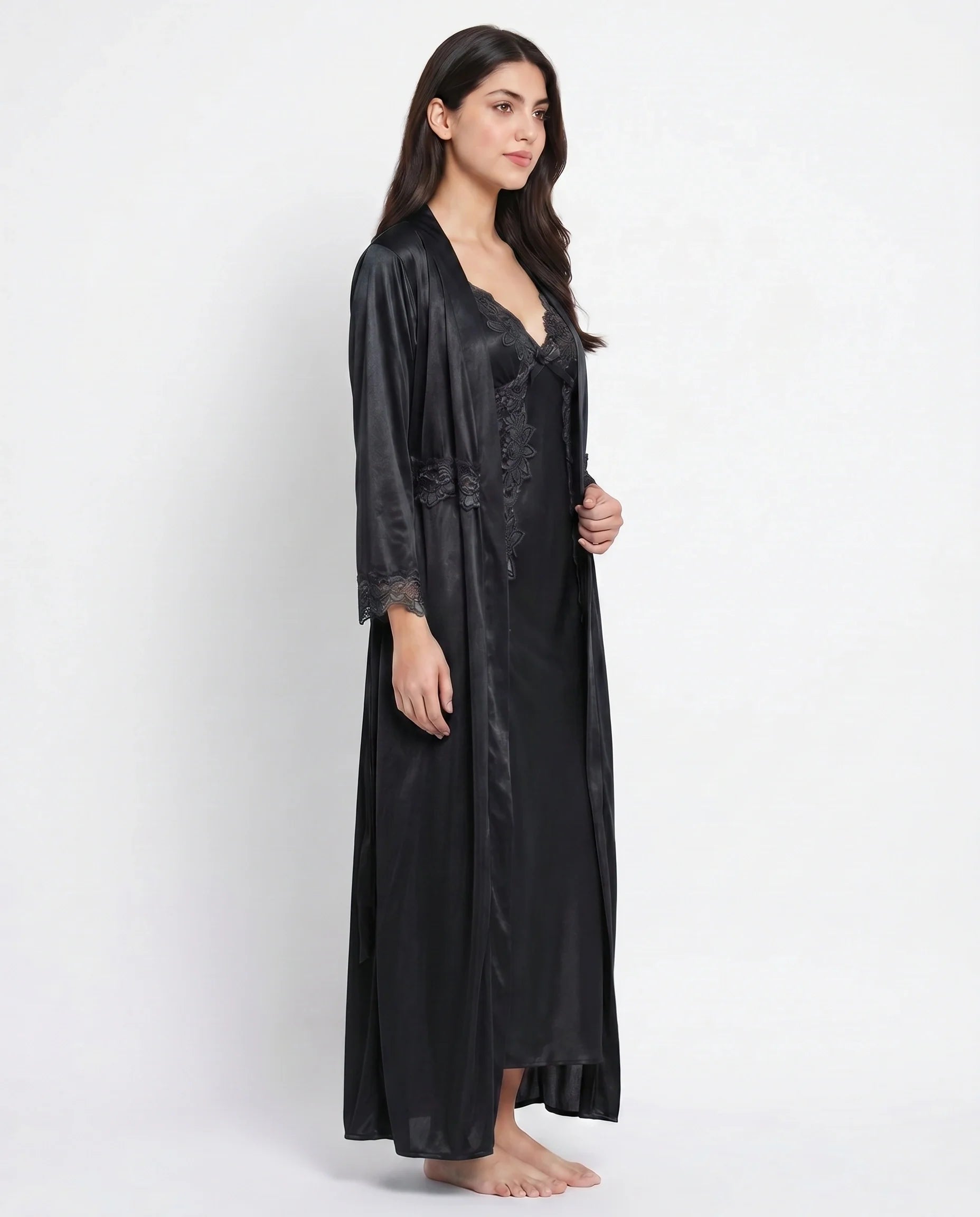 Gown Set - Valmira - Black