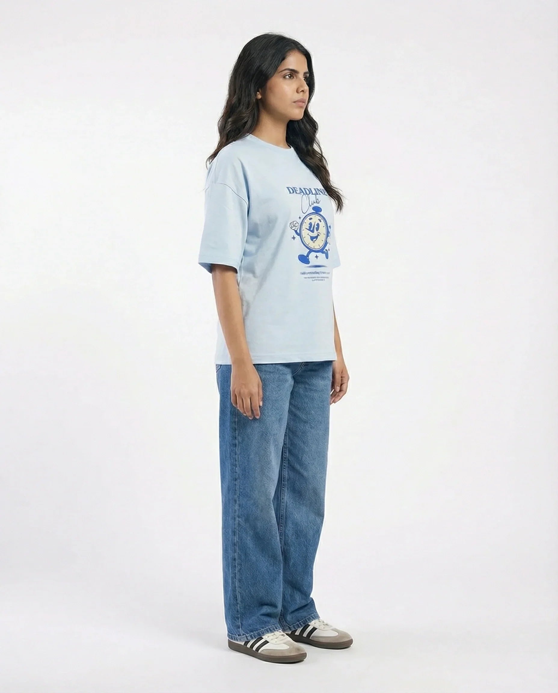 Drop Shoulder Graphic Tee - Deadline Club