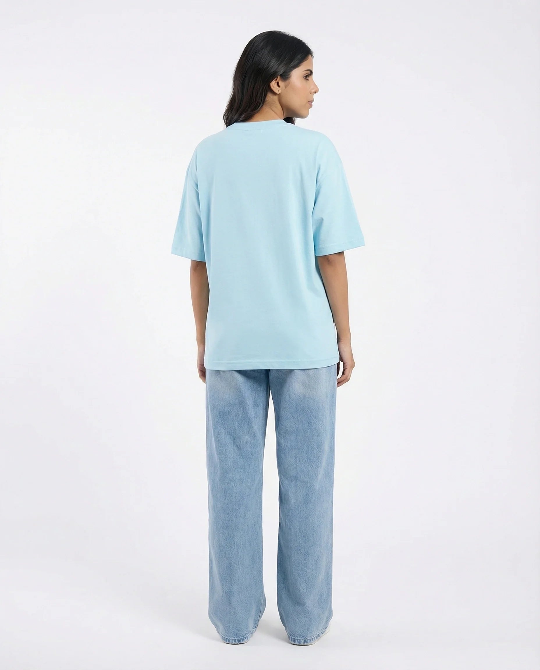 Drop Shoulder Graphic Tee - Espresso - Yellow