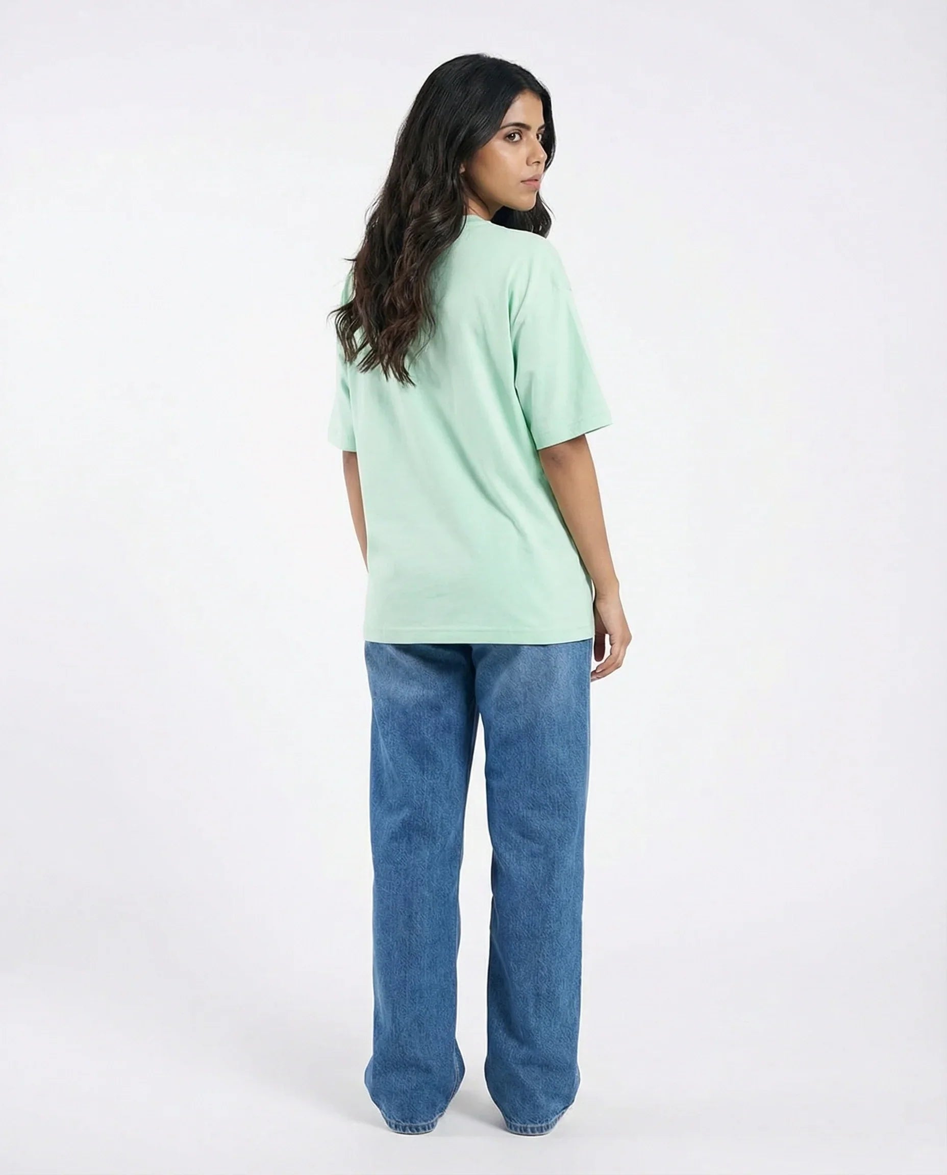 Drop Shoulder Graphic Tee - Ocean Vibes