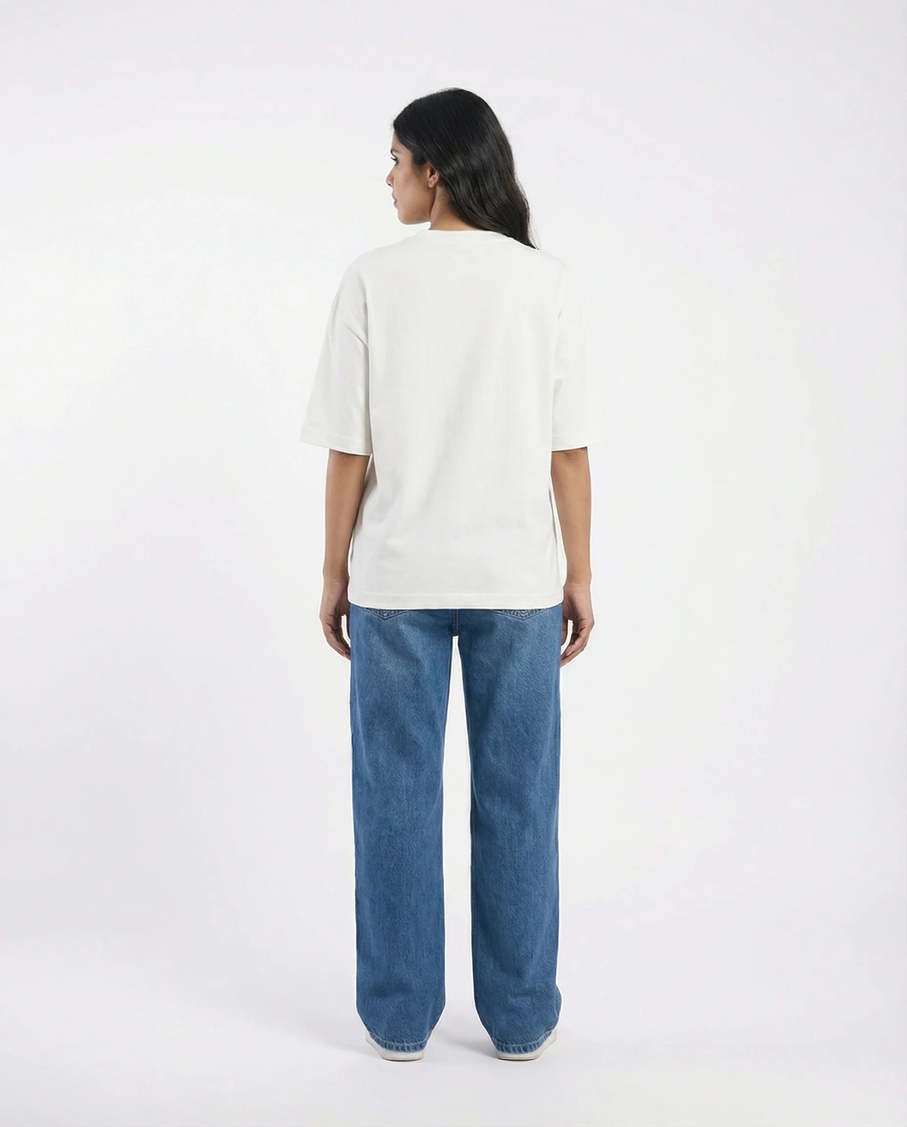 Drop Shoulder Graphic Tee - Salty Days - Blue