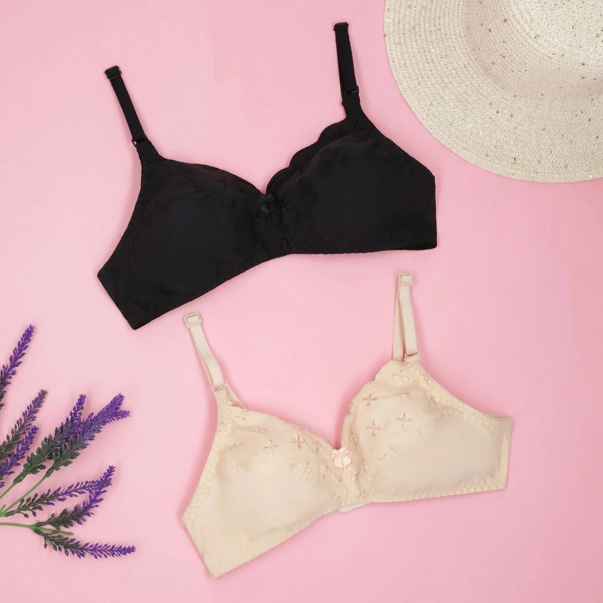 Floral Whisper Casual Non Padded Wireless Bra