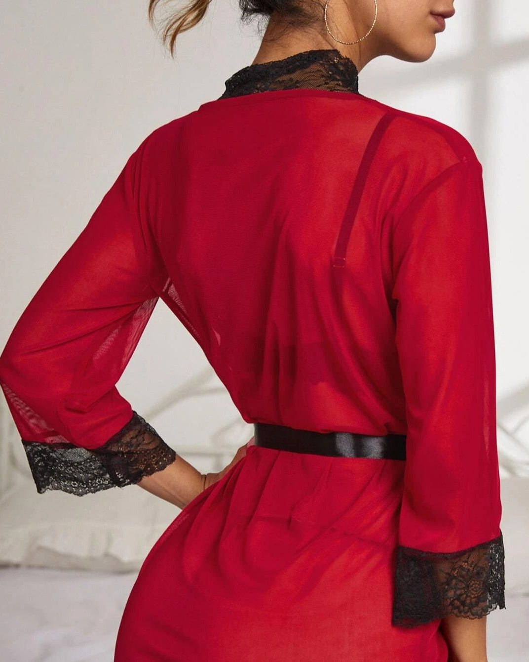 Gown Set - Rosvera - Maroon