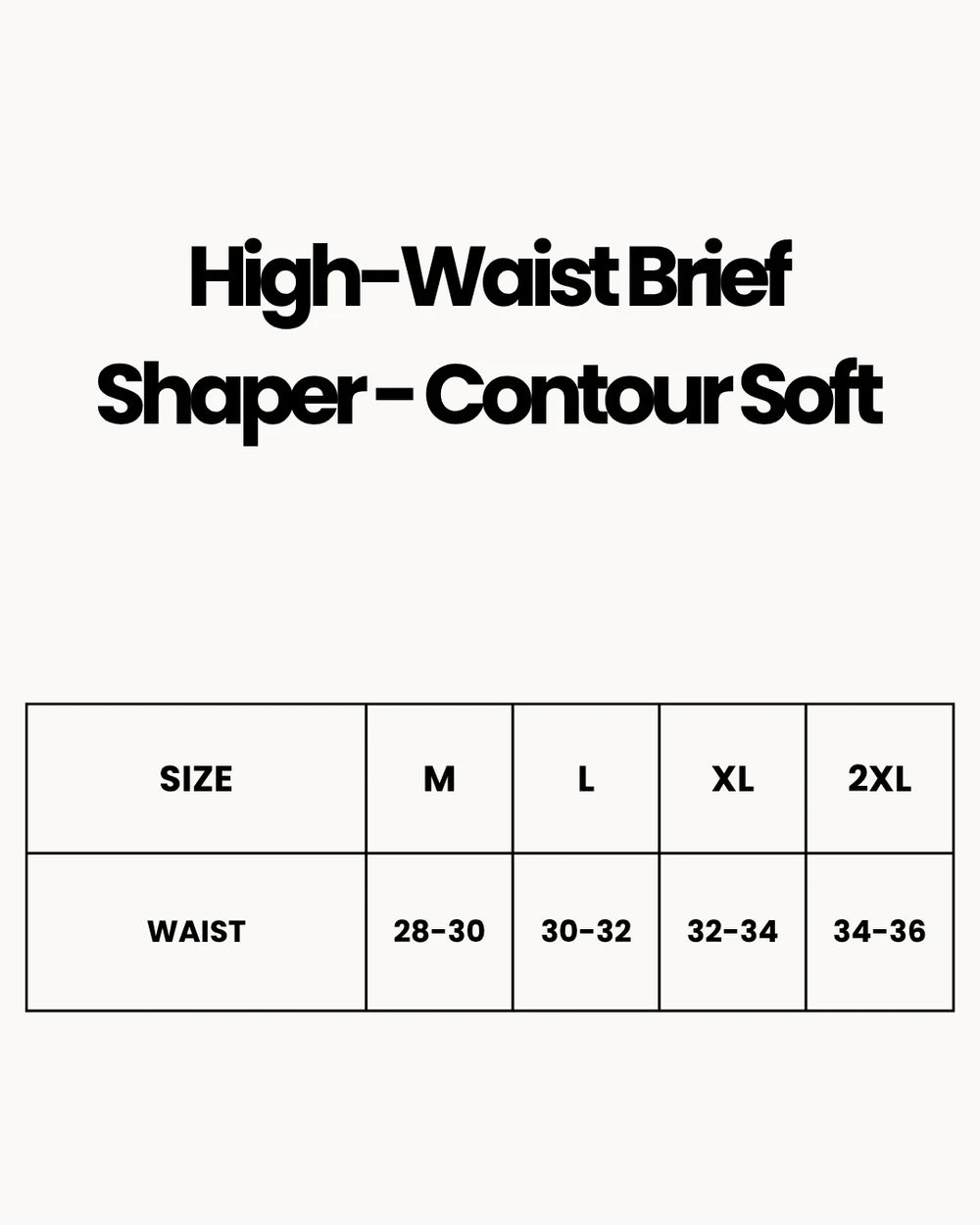 High-Waist Brief Shaper - Contour Soft