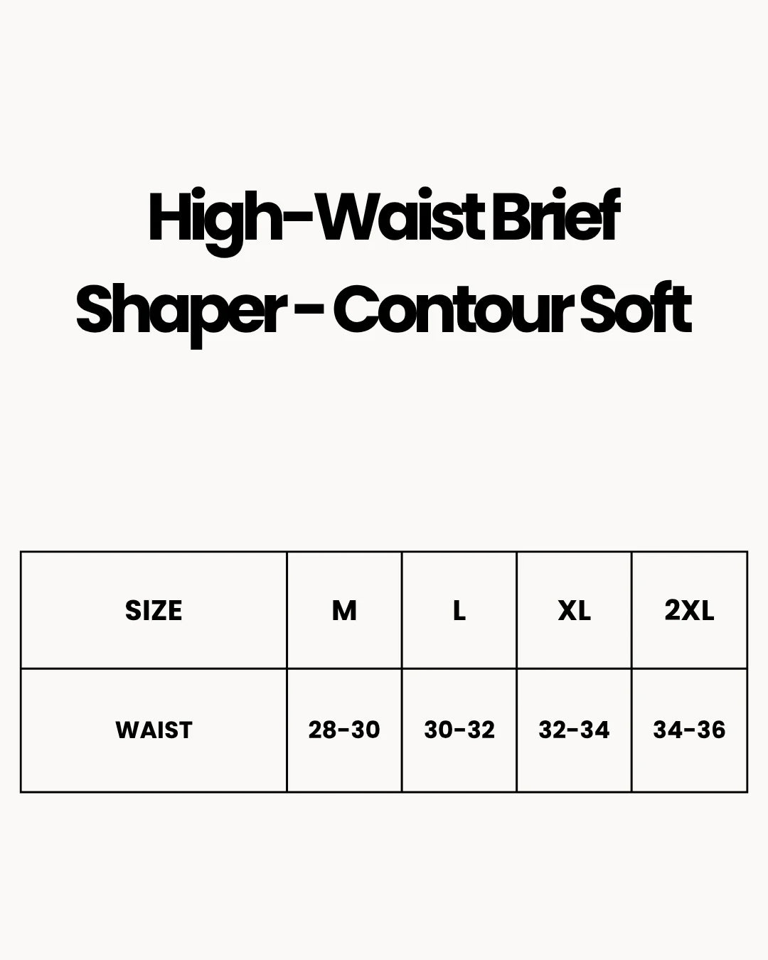 High-Waist Brief Shaper - Contour Soft