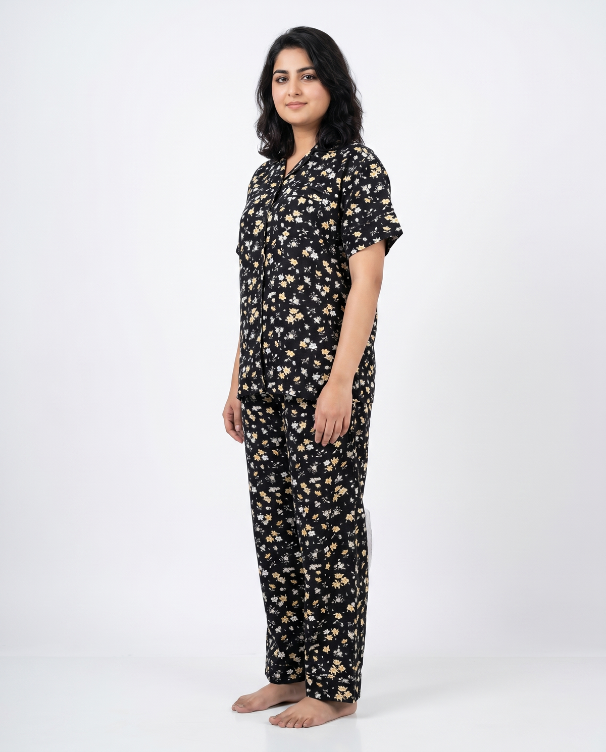 Linen Pajama Suit - Daisy Dream