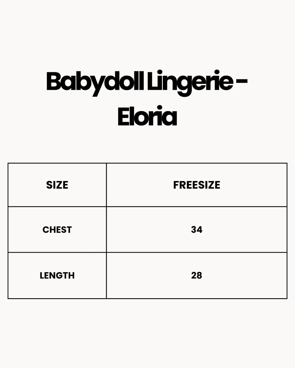 Babydoll Lingerie - Eloria