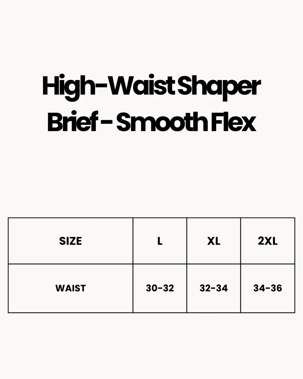 High-Waist Shaper Brief - Smooth Flex