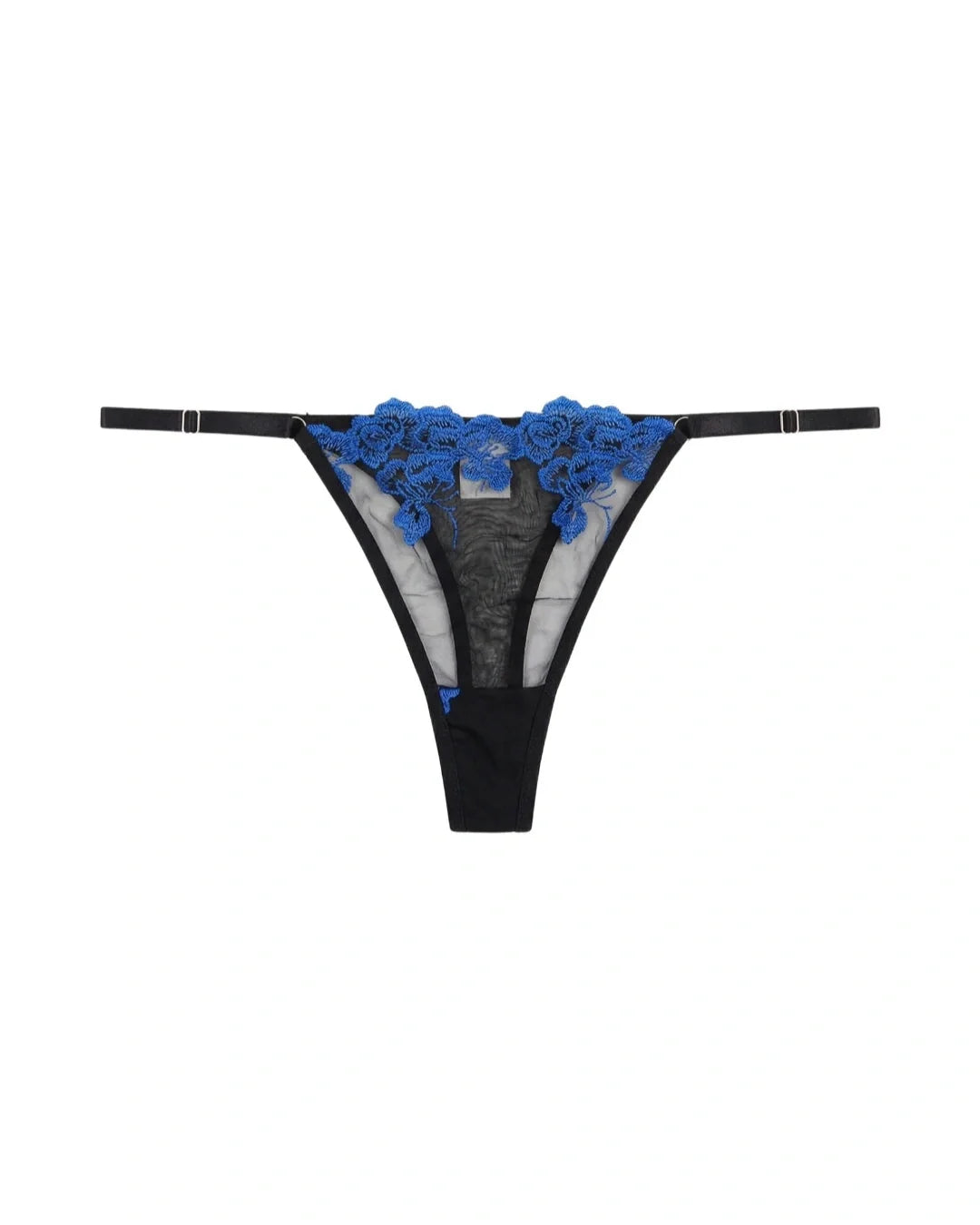 Non Padded Bra Set - Midnight Sapphire - Black