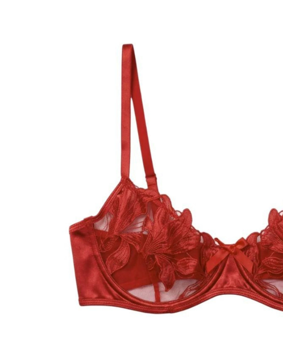 Non Padded Bra Set - Petal Luxe - Maroon