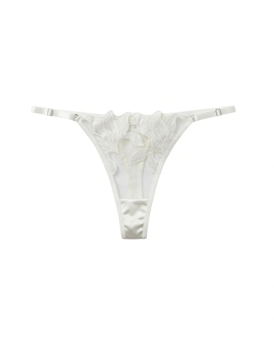 Non Padded Bra Set - Roselle Bloom - White